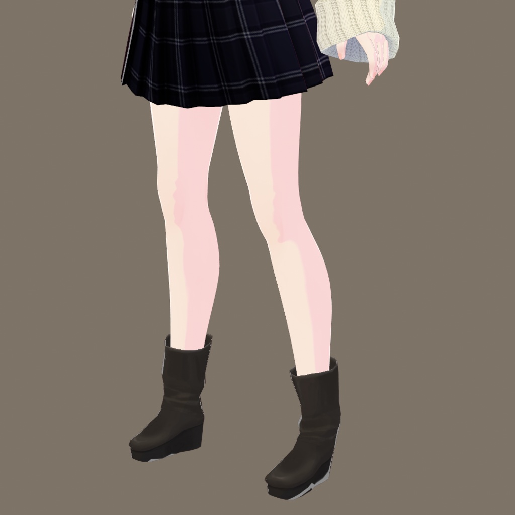 【VRoidテクスチャ】ミドルブーツ