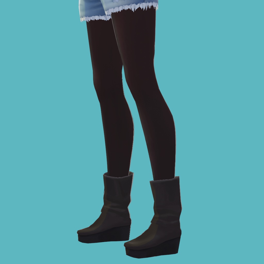 【VRoidテクスチャ】ミドルブーツ