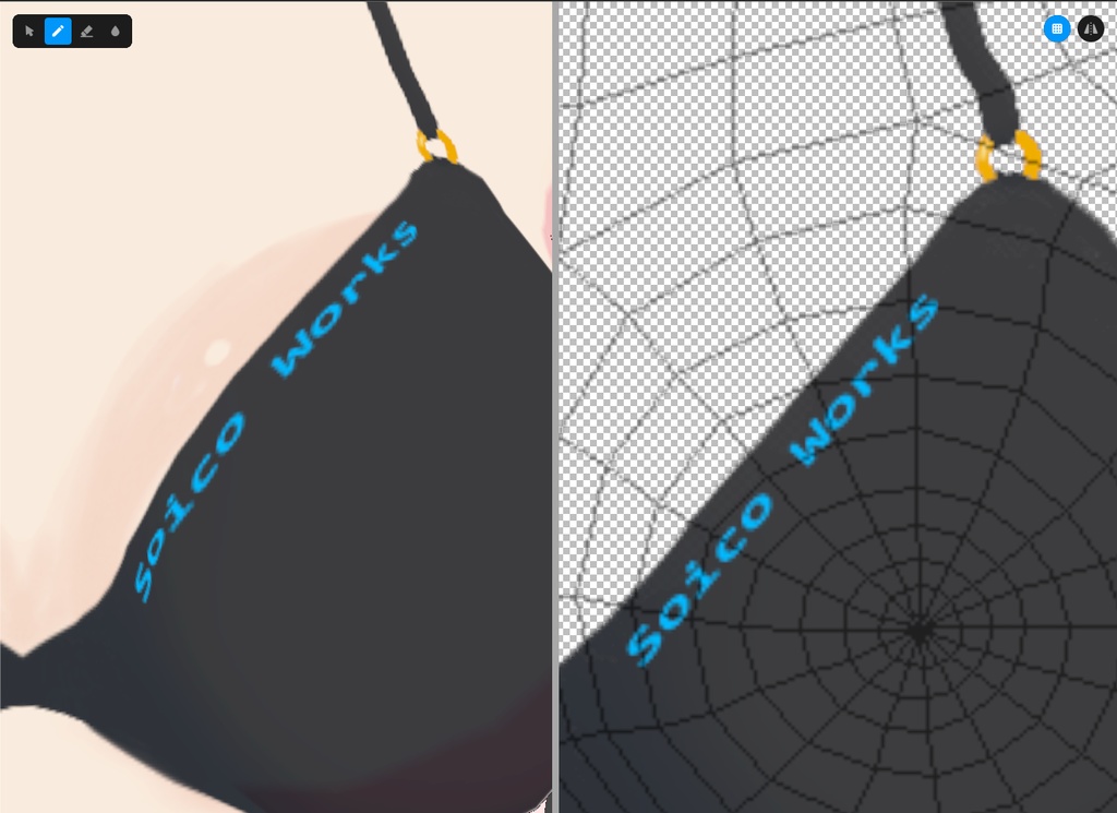 【無料有】水着(ビキニ) 5種【VRoidテクスチャ】