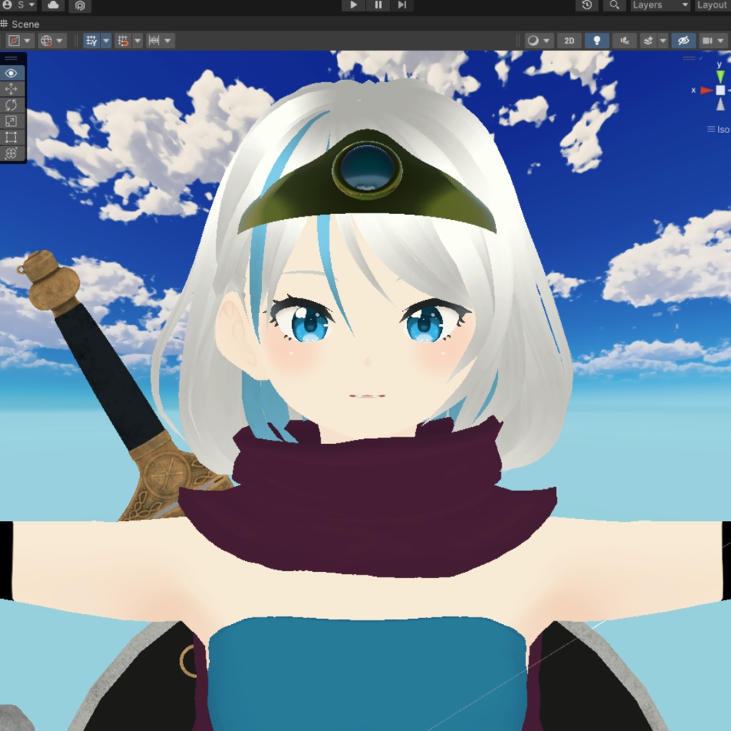 【無料】勇者の頭のやつ 3Dモデル