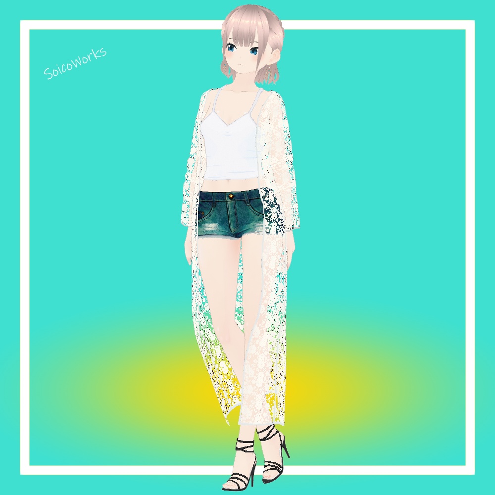 【無料】ストラップサンダル【VRoid】