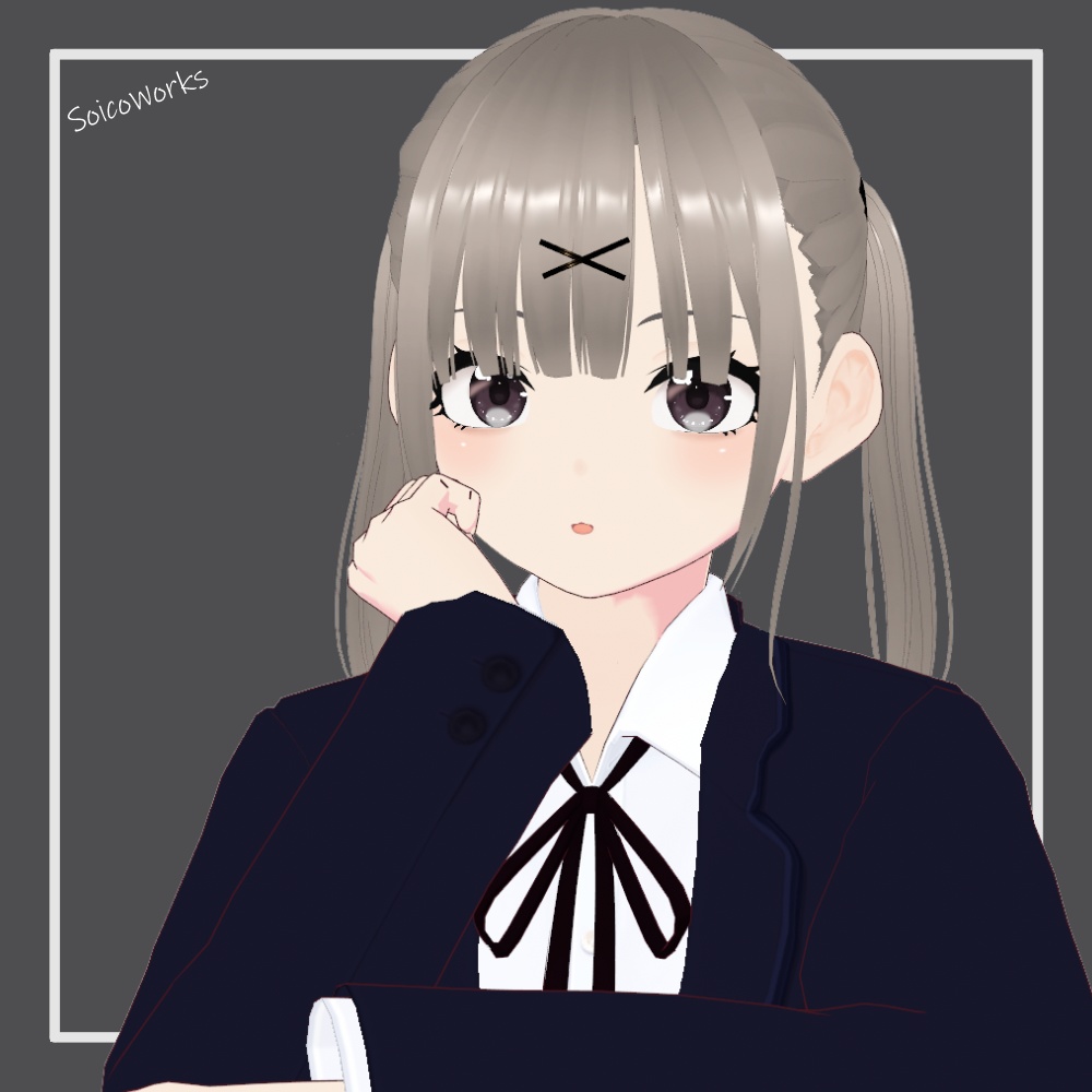 【無料】髪型ツインテール【VRoid】