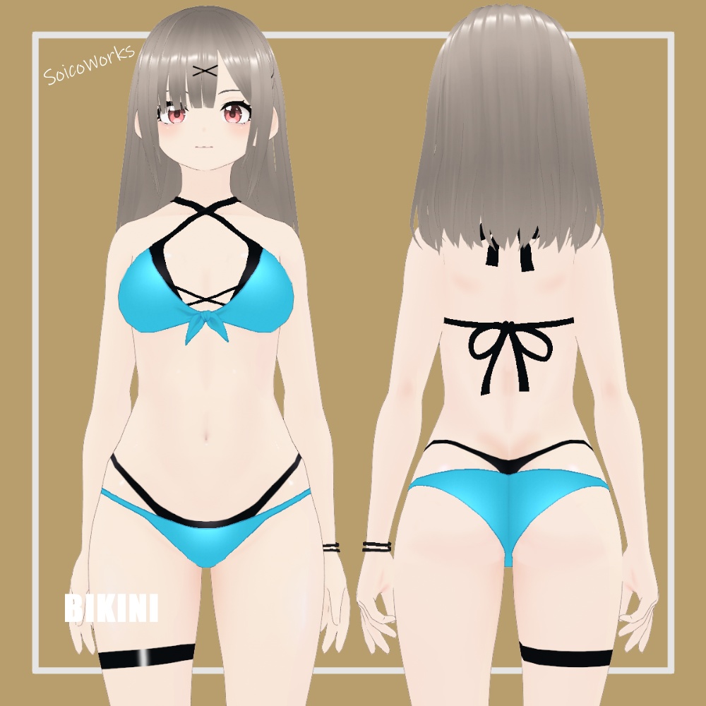 【無料】レイヤードビキニ【VRoid】