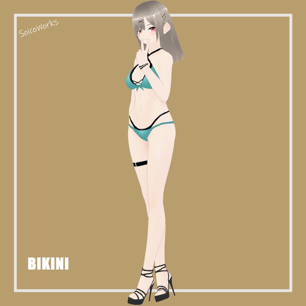 【無料】レイヤードビキニ【VRoid】