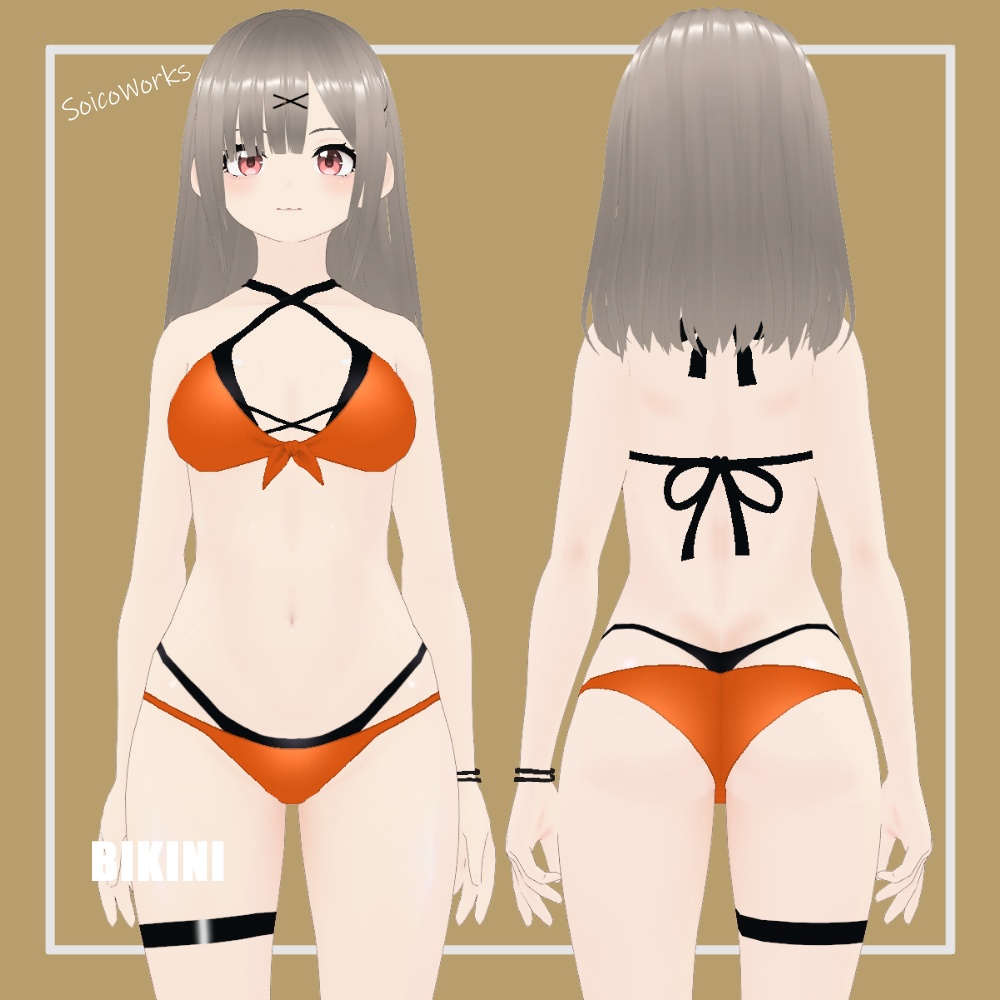 【無料】レイヤードビキニ【VRoid】