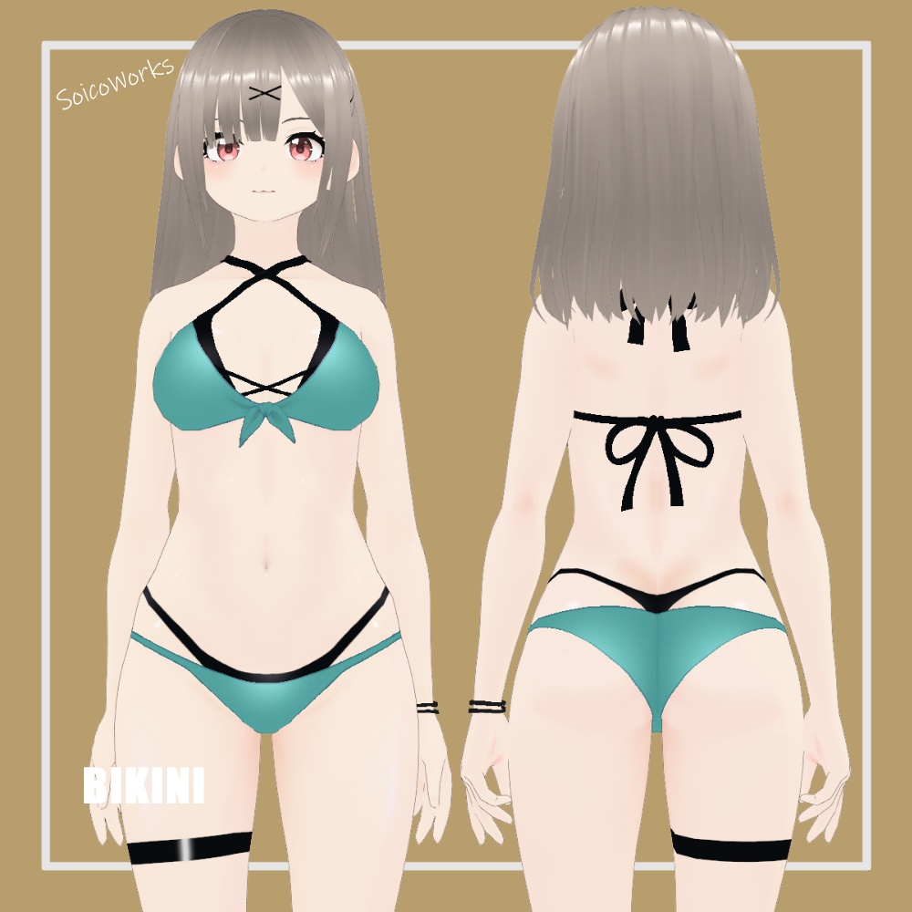 【無料】レイヤードビキニ【VRoid】