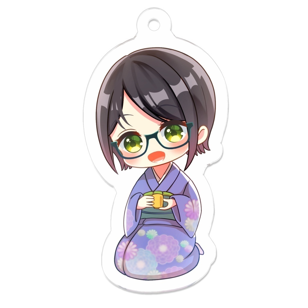 ちびちひお茶飲みアクキー