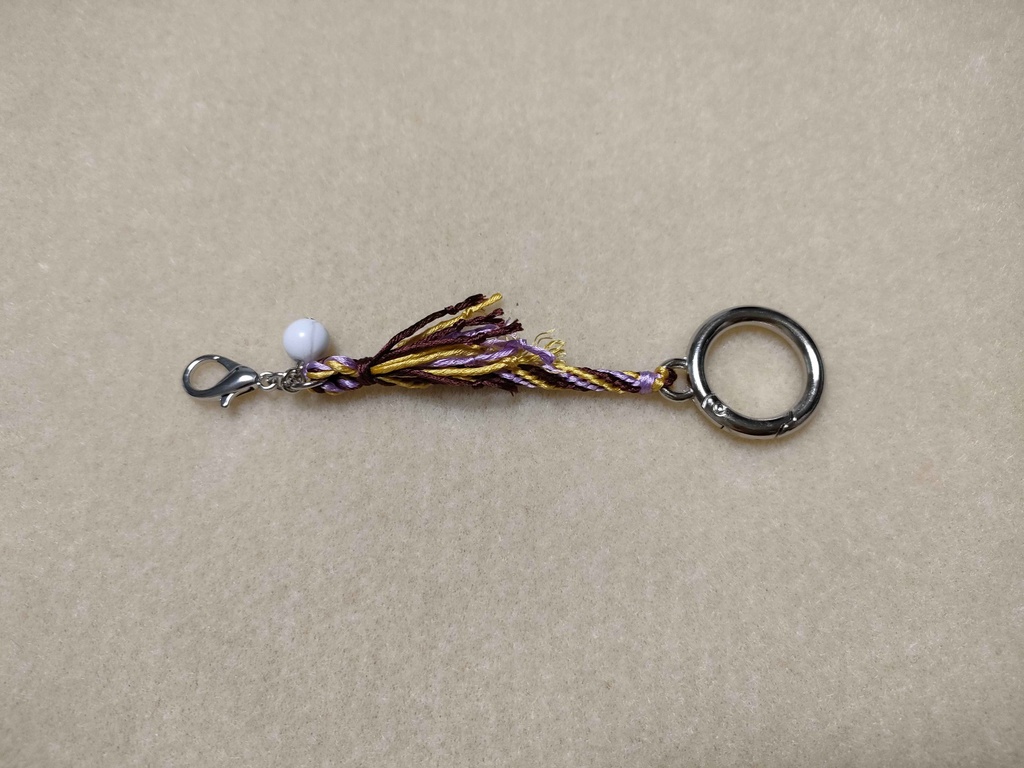 組紐キーホルダー　チョコバナナ