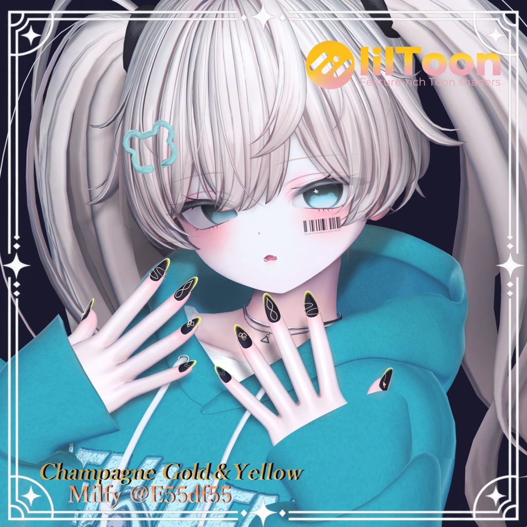 【22アバター対応】組み合わせ無限大!マット系シンプルネイル|Regalia Nocturne