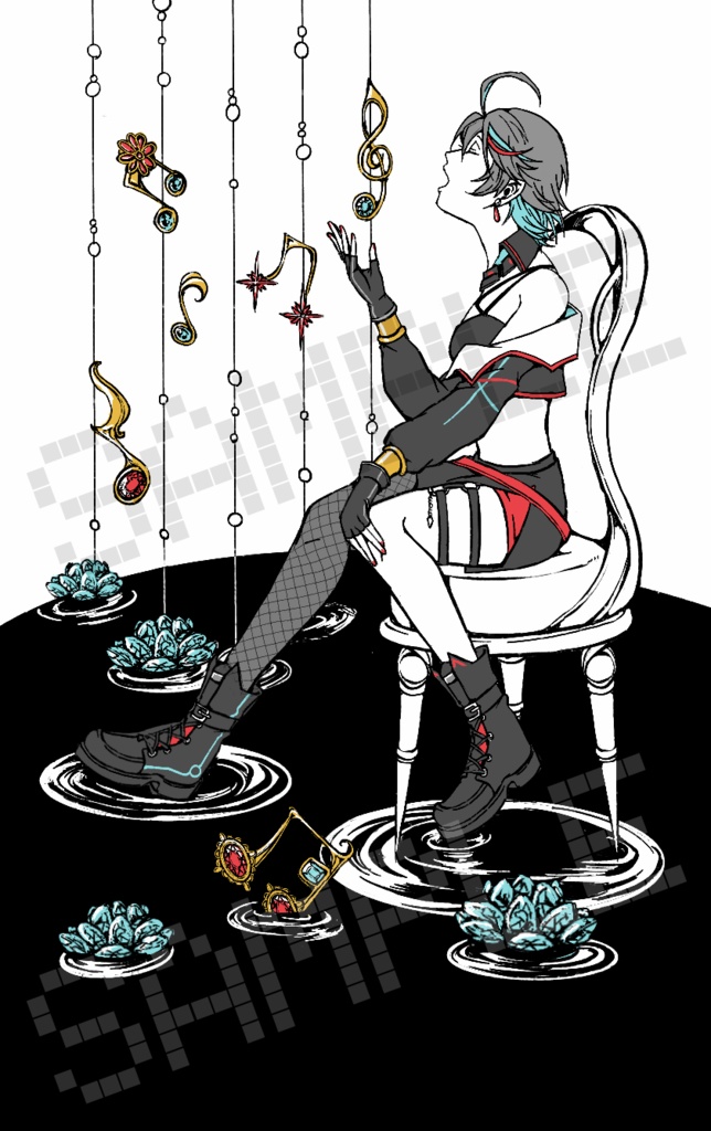 【直筆サイン付属】七宮ソウさんのイメージ・レザーチャーム