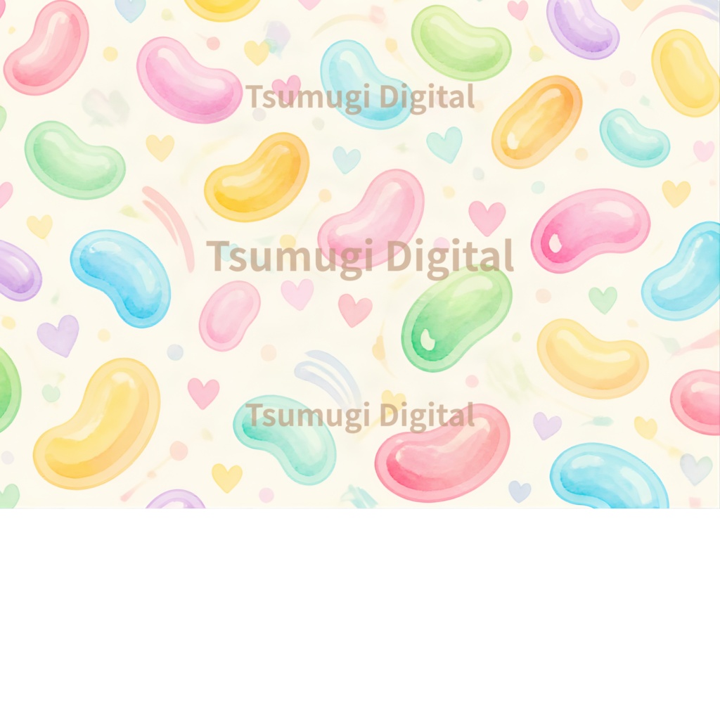デザインペーパー(お菓子)3枚 / A4・PNGダウンロード