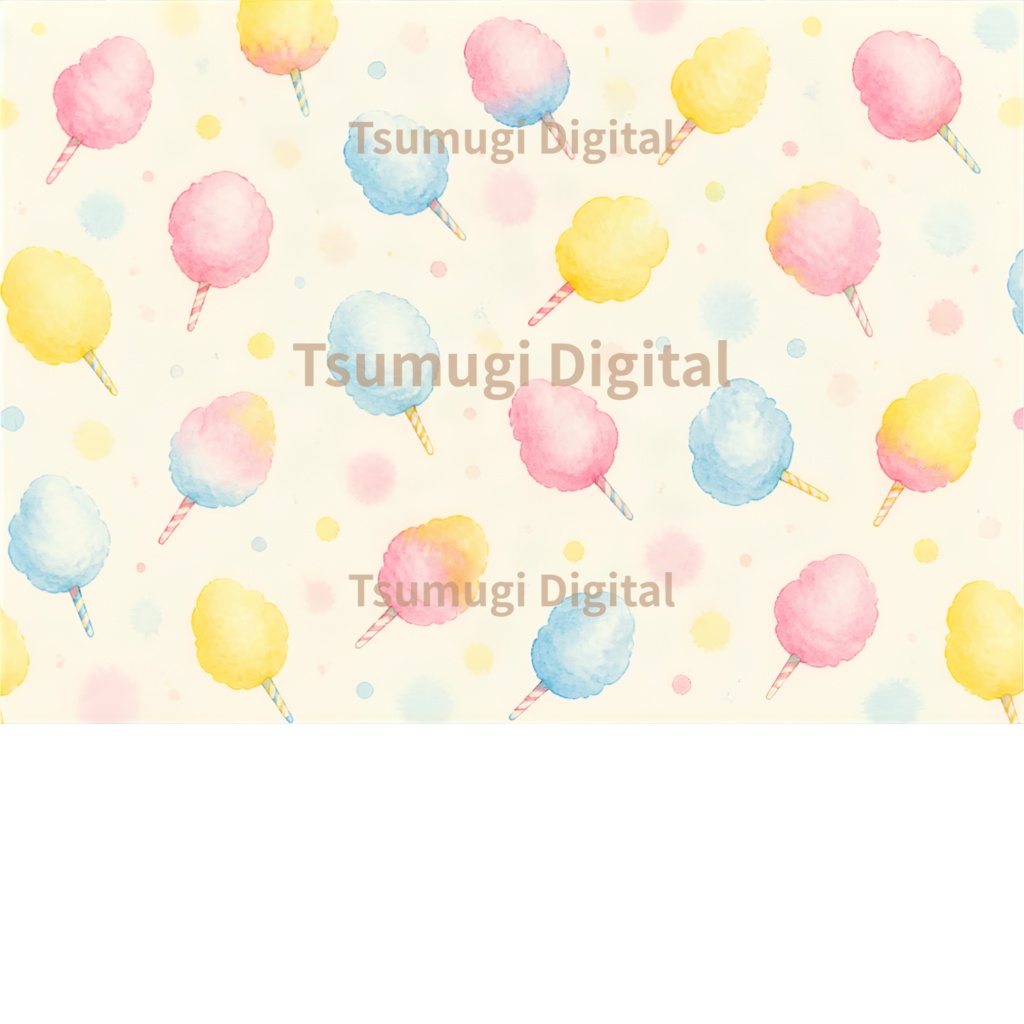 デザインペーパー(お菓子)3枚 / A4・PNGダウンロード
