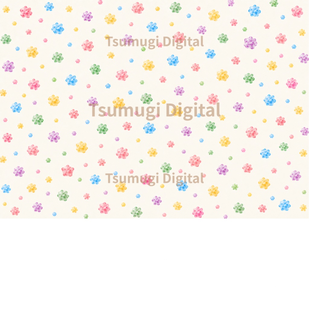 デザインペーパー(レトロキャンディ)3枚 / A4・PNGダウンロード