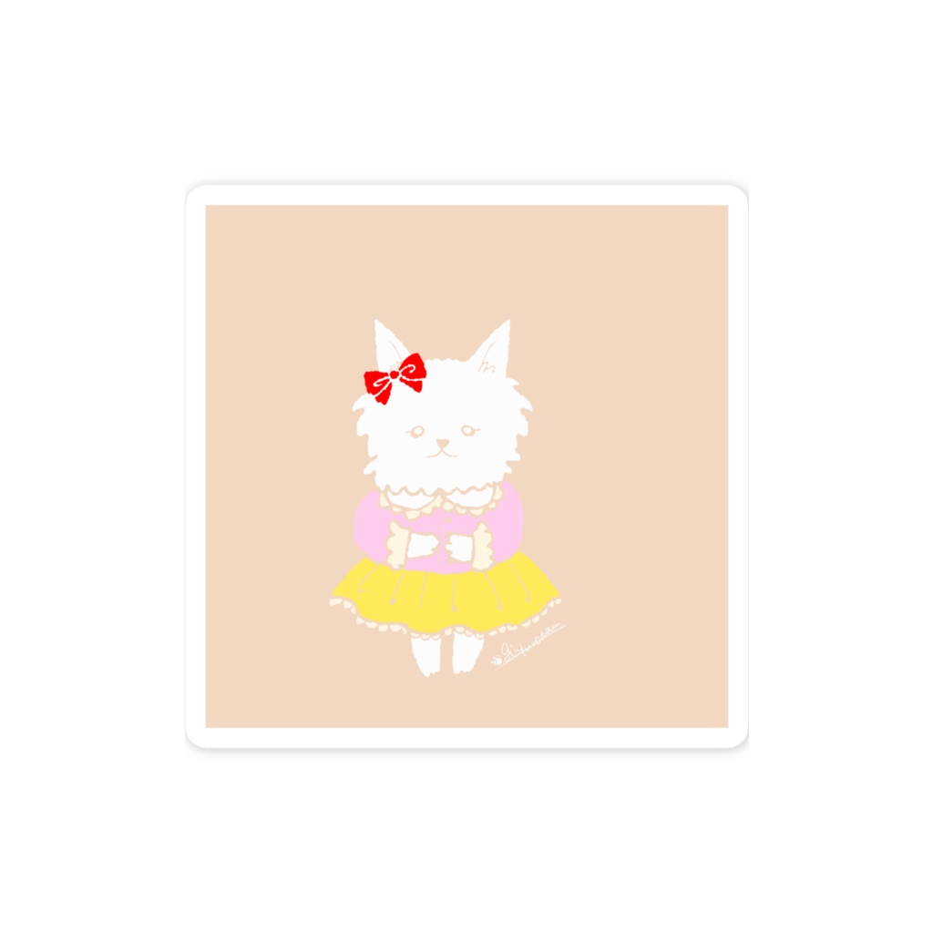 女の子なYUKIのスマホステッカー