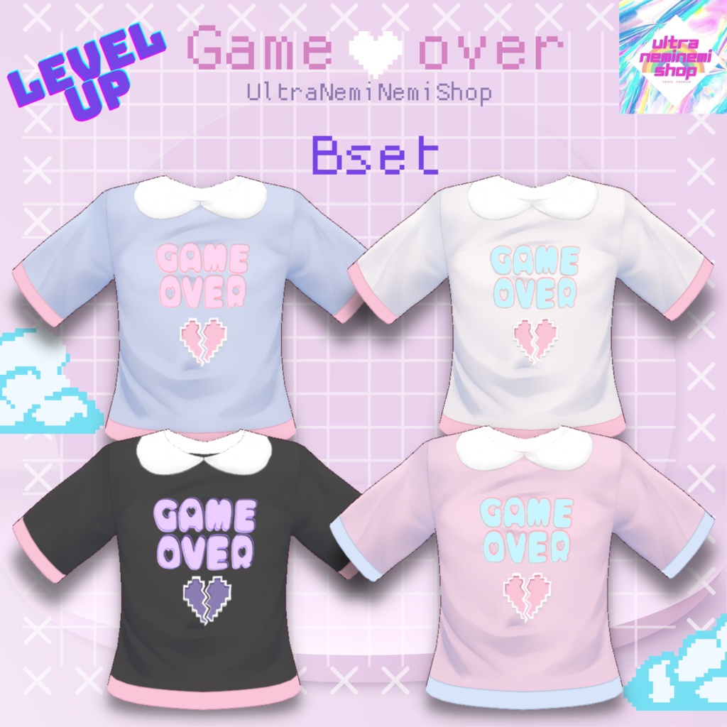 【Vroid】NEW!Geme♥over set