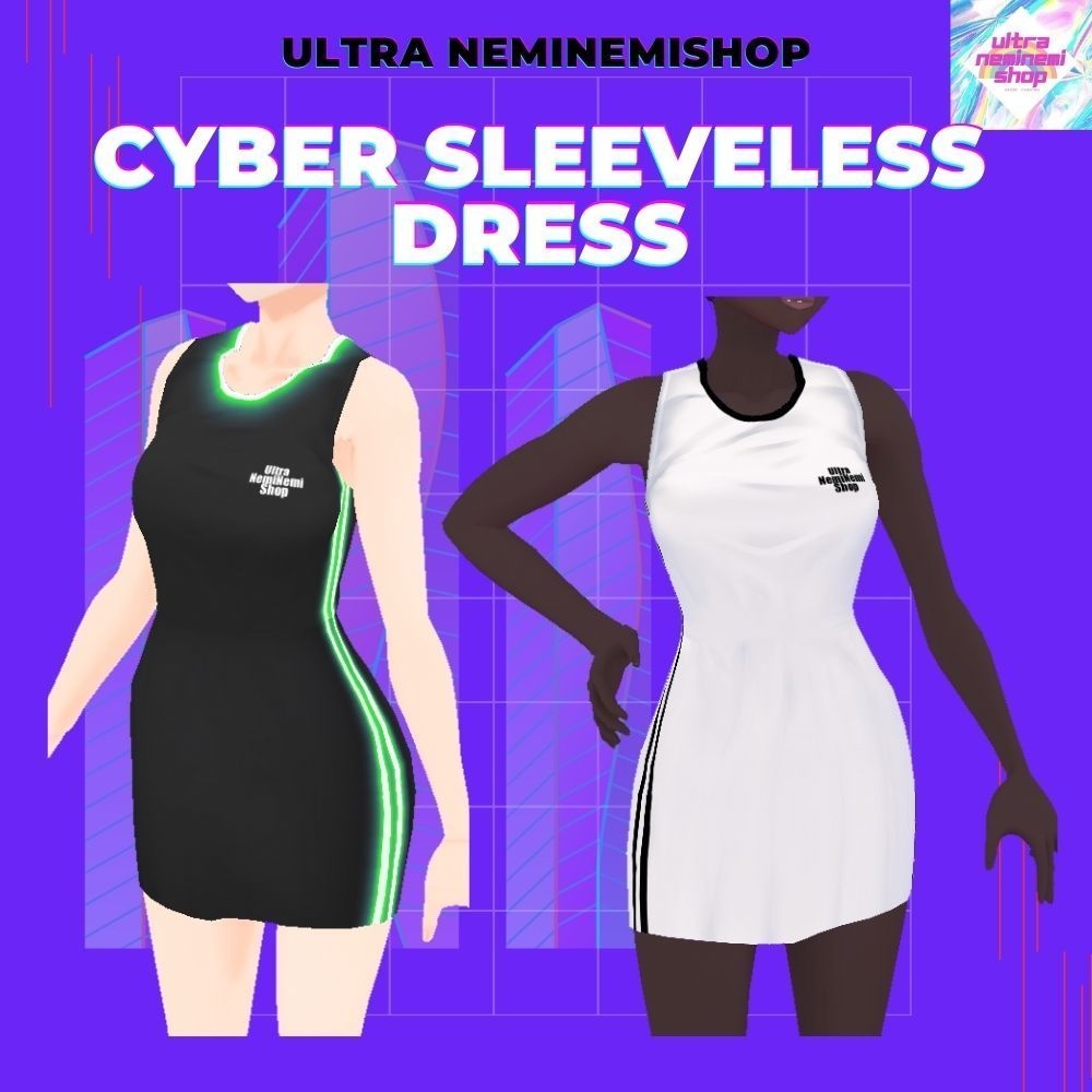 【6色】サイバータンクトップワンピース