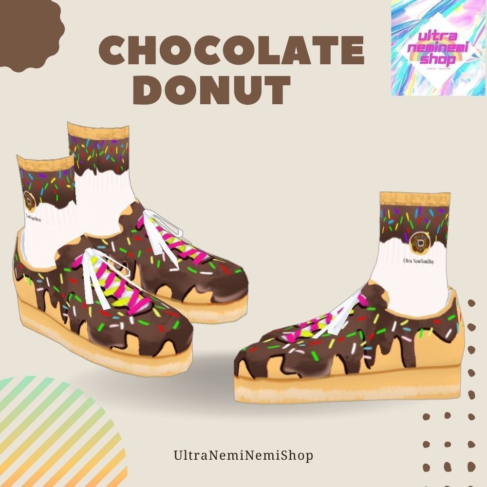 チョコレートドーナッツ(靴下とシューズ)