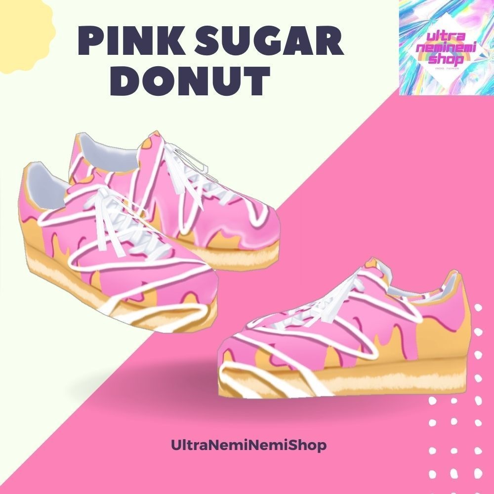 ピンクシュガードーナッツ(靴下とシューズ)
