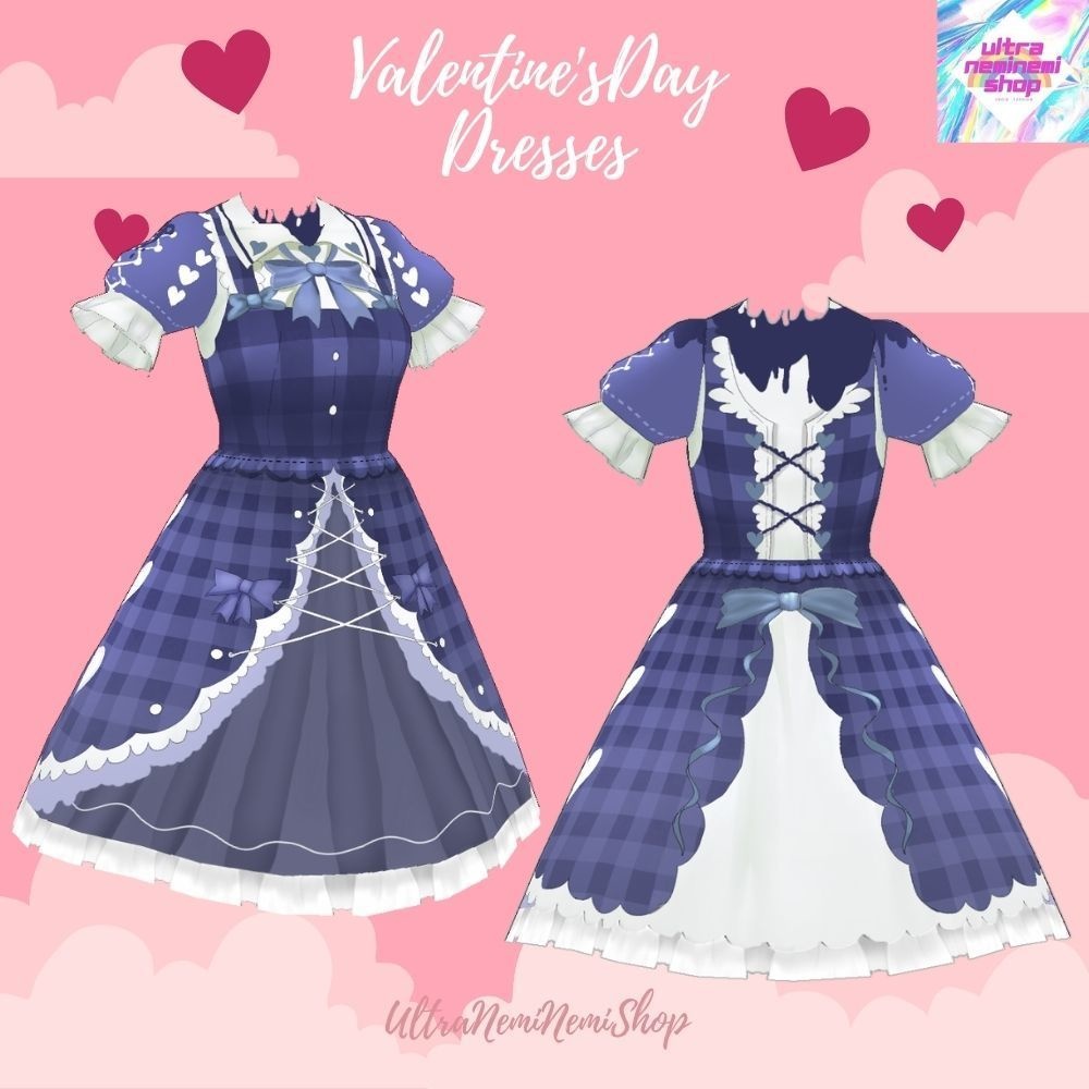 バレンタインラブリードレスワンピース9点(ワンピース+靴下+靴)