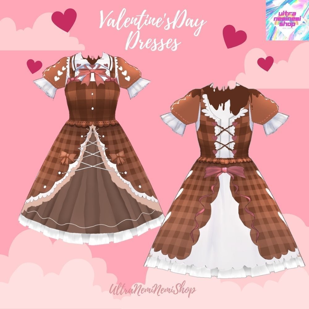 バレンタインラブリードレスワンピース9点(ワンピース+靴下+靴)