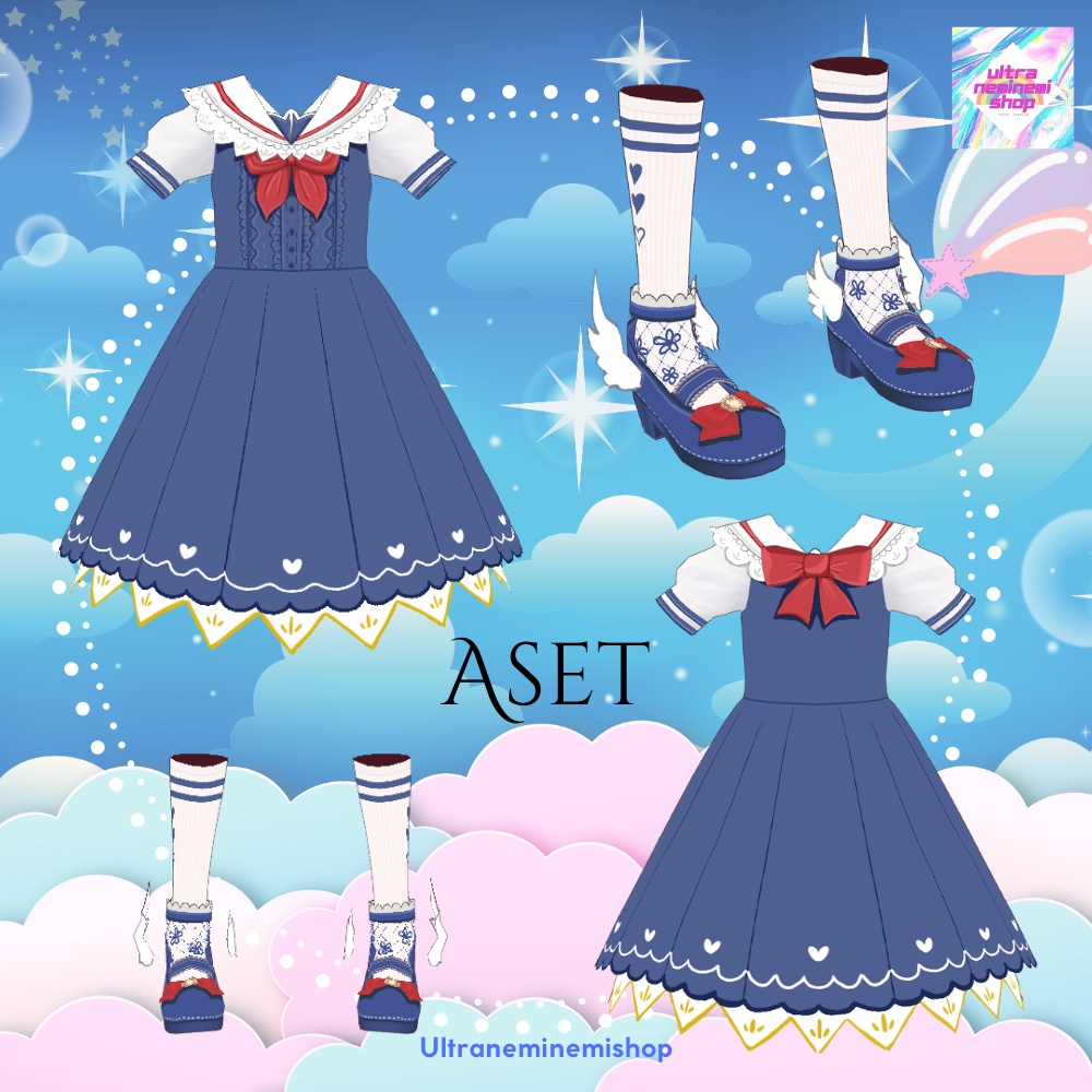 【Vroid】【全243通り】Girl's Secret Dress