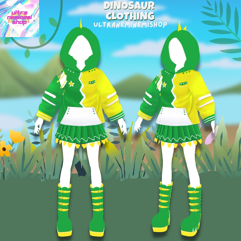 【Vroid】恐竜の服set