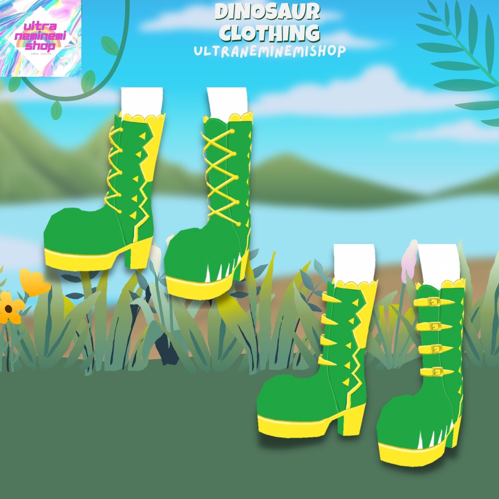 【Vroid】恐竜の服set