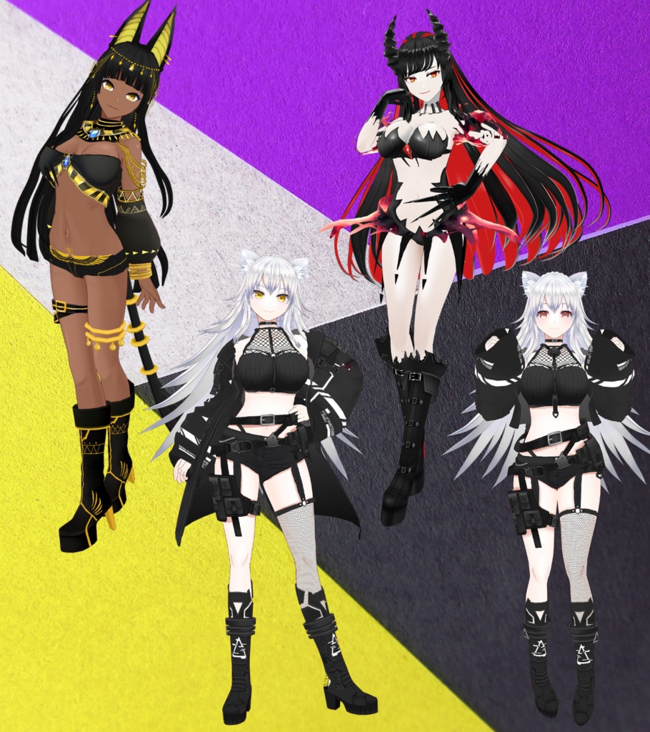 【Vroid】サキュバス悪魔な髪型 ヘアープリセット