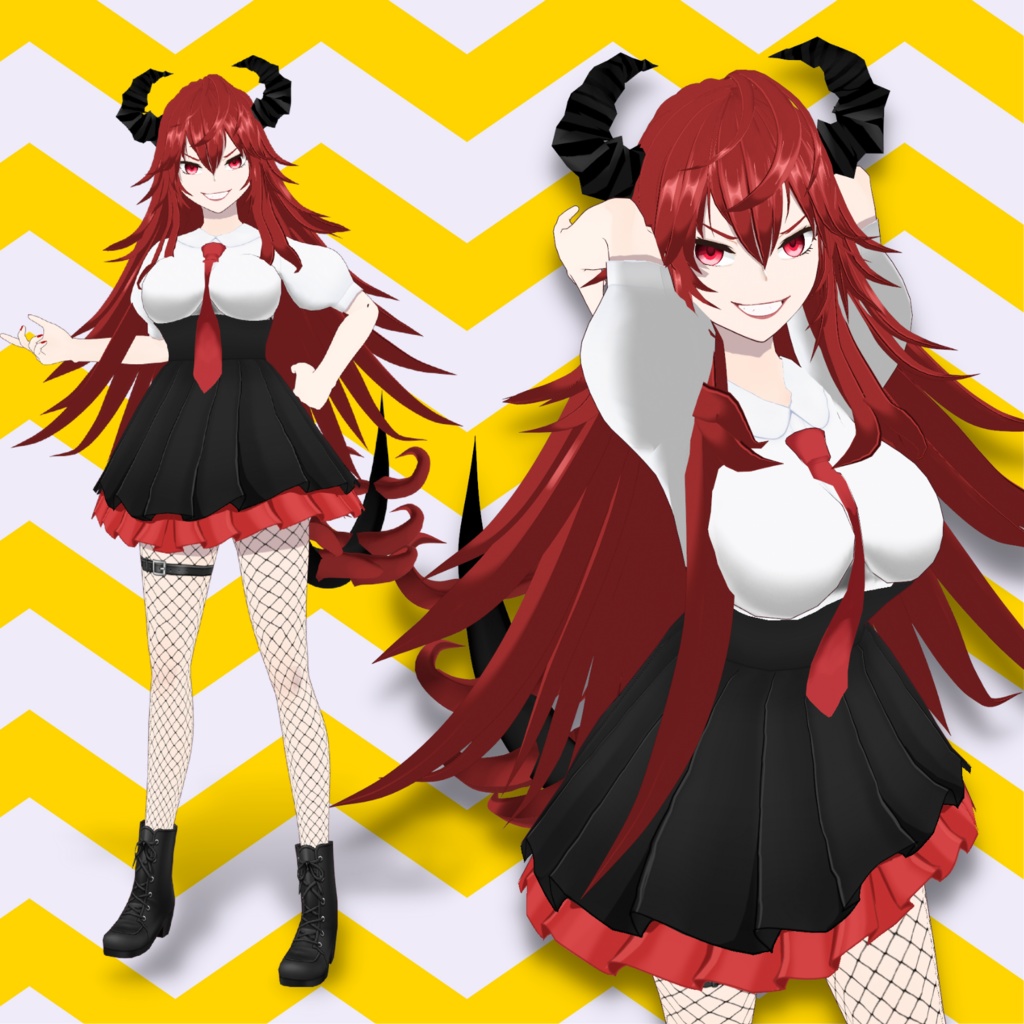 【VRM・.vroidfile】エヴィー(original3Dcharacter)