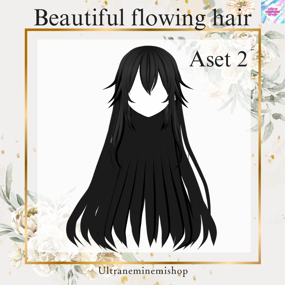 【Vroid】Beautiful flowing hair