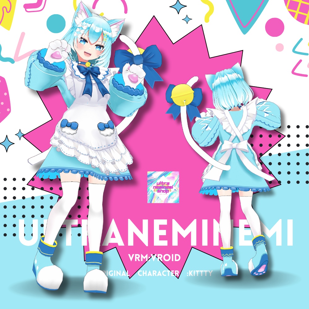 【VRM】キティ/kitty(original3Dcharacter)