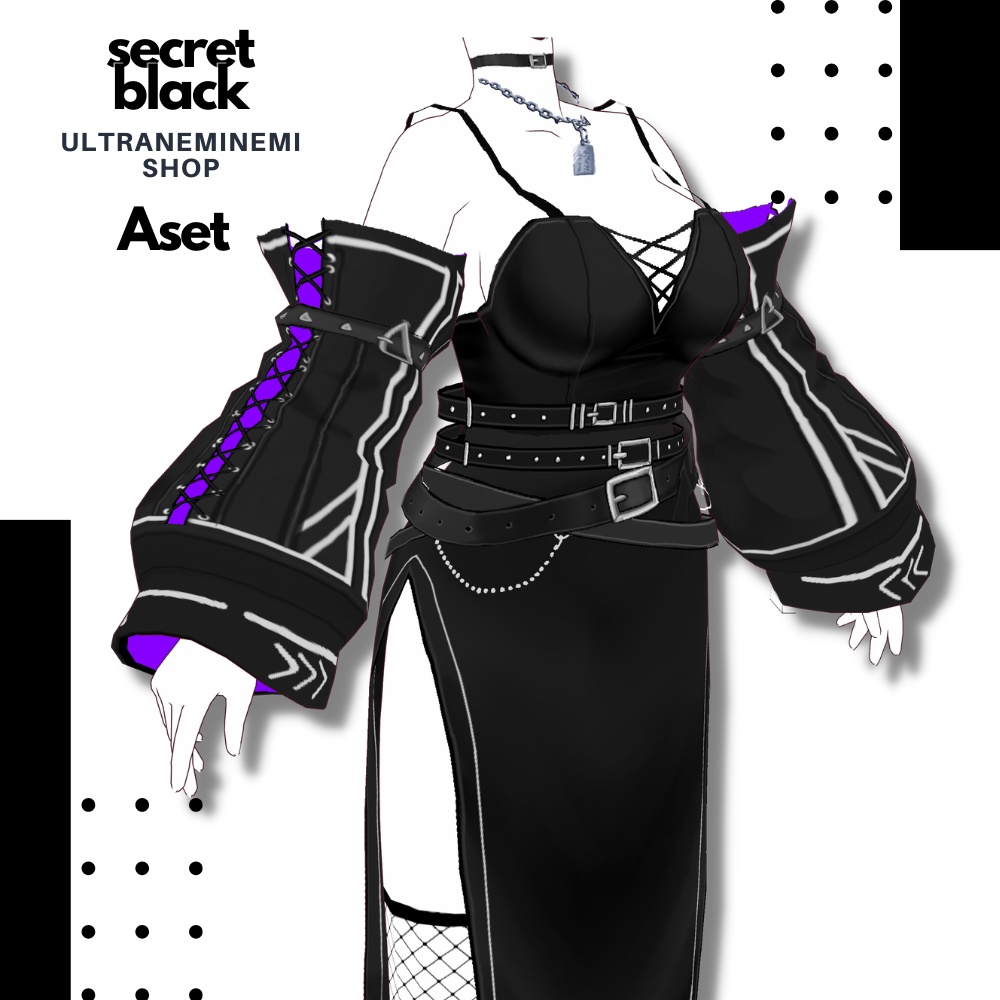 NEW!【vroid衣装】secretblack
