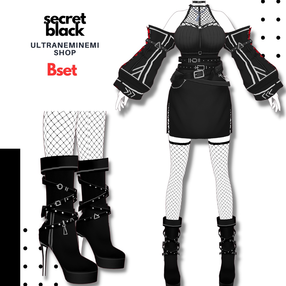 NEW!【vroid衣装】secretblack