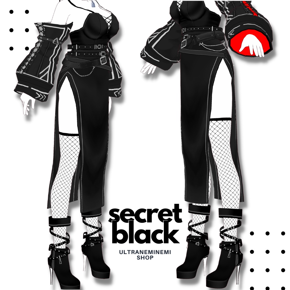 NEW!【vroid衣装】secretblack