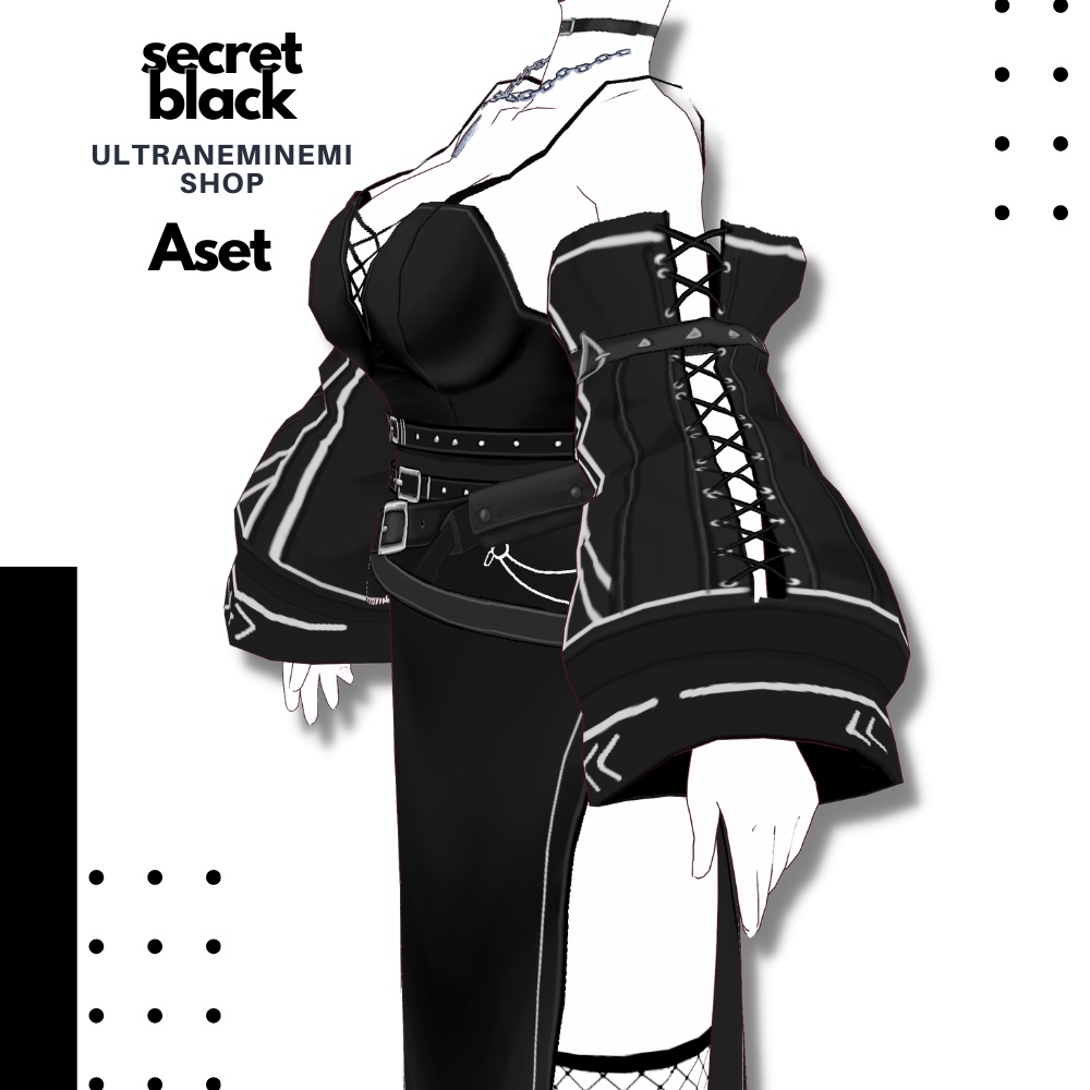 NEW!【vroid衣装】secretblack