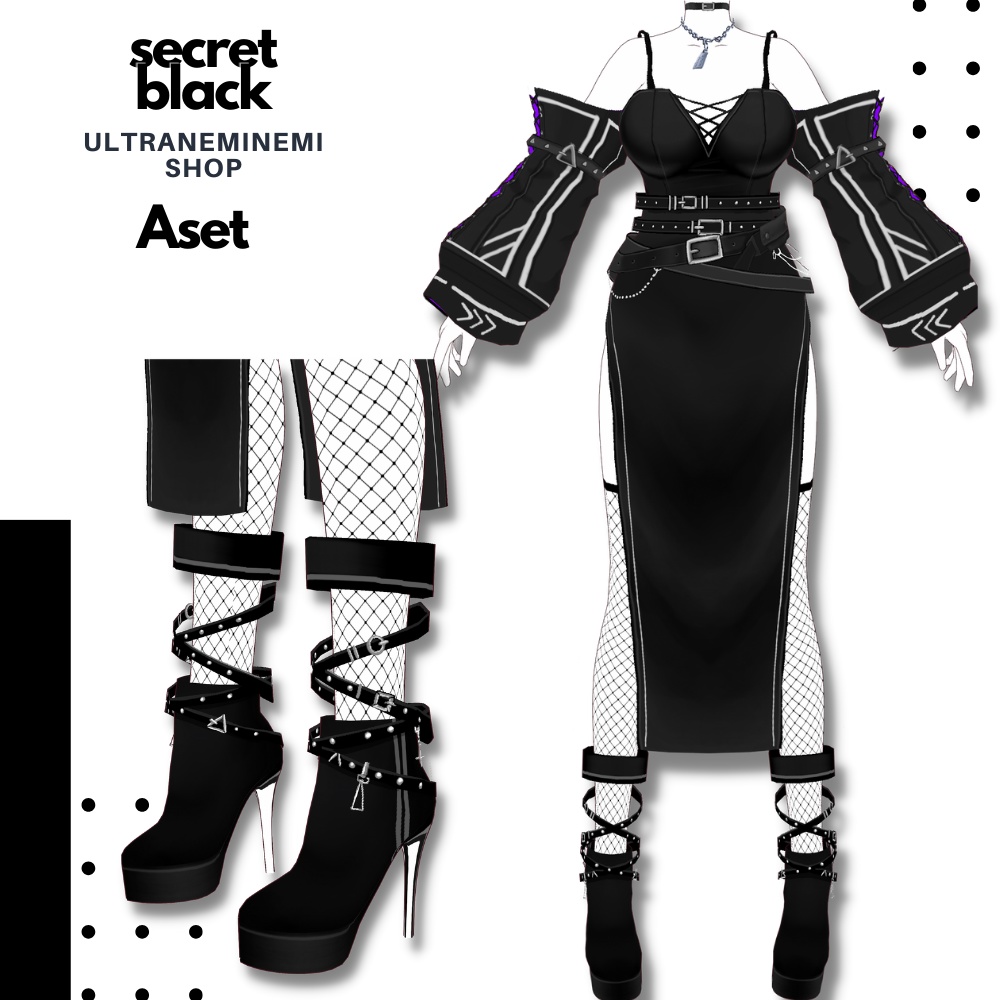 NEW!【vroid衣装】secretblack