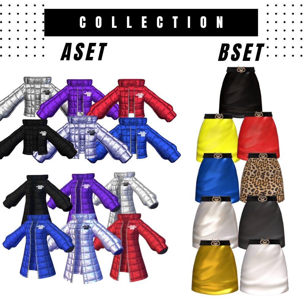 【vroid】クラブのBOSSBitc*&ねみのダウンジャケット