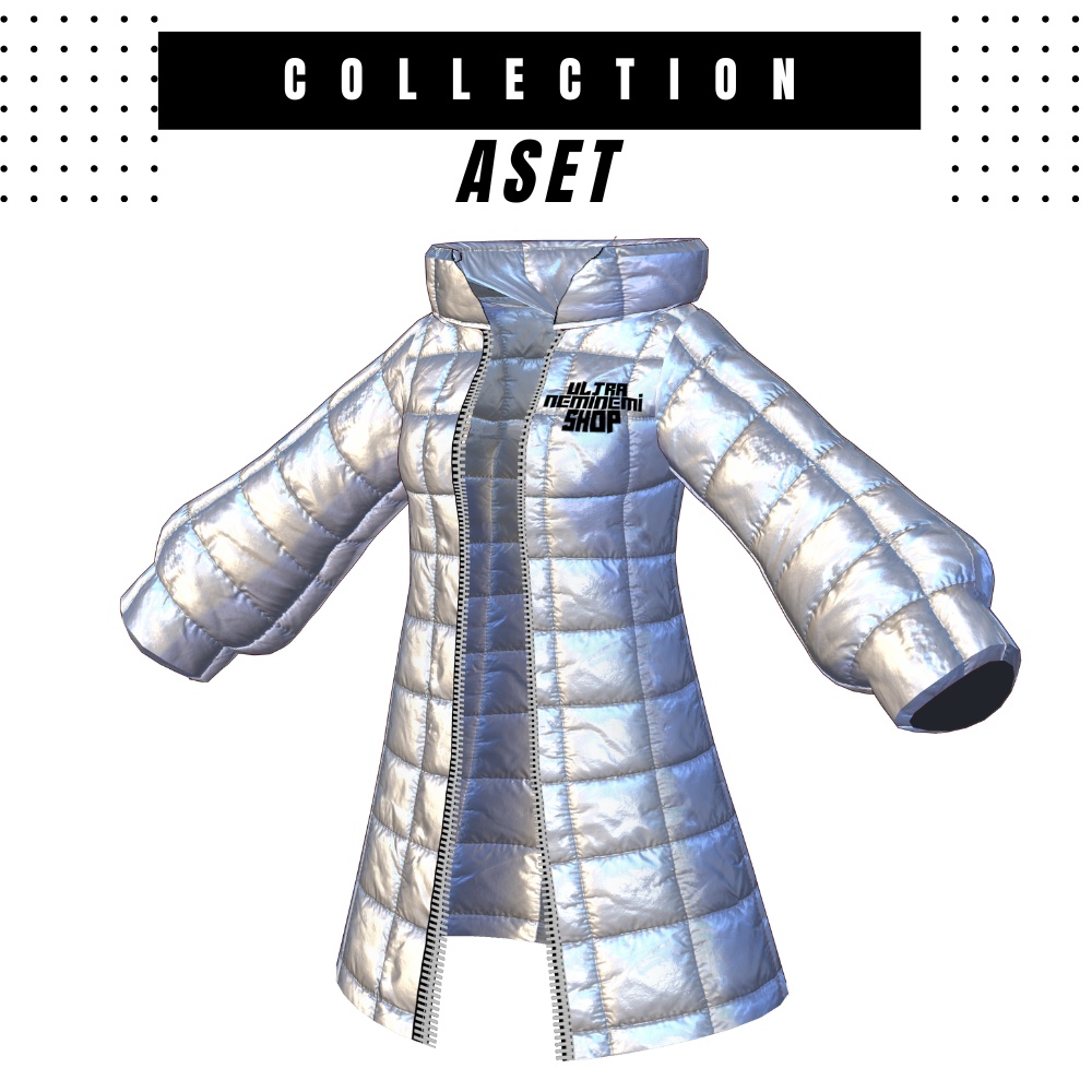 【vroid】クラブのBOSSBitc*&ねみのダウンジャケット