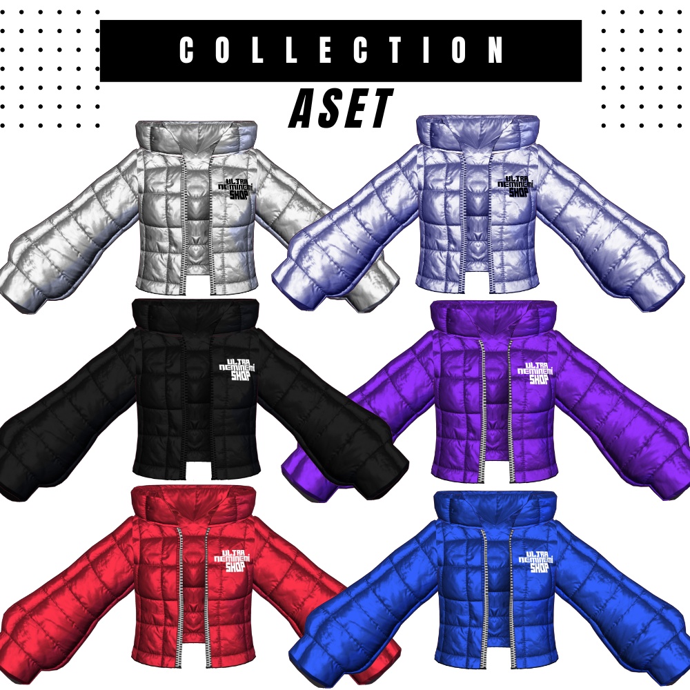 【vroid】クラブのBOSSBitc*&ねみのダウンジャケット