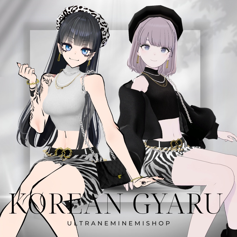 ✨リニューアル✨【13アバター対応】韓国ギャルっぽい服　#UltraNemiNemiShop
