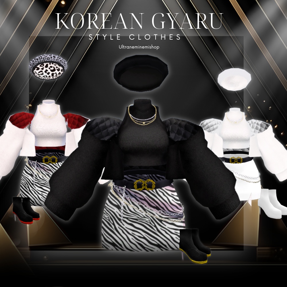 【9アバター対応】韓国ギャルっぽい服 #UltraNemiNemiShop