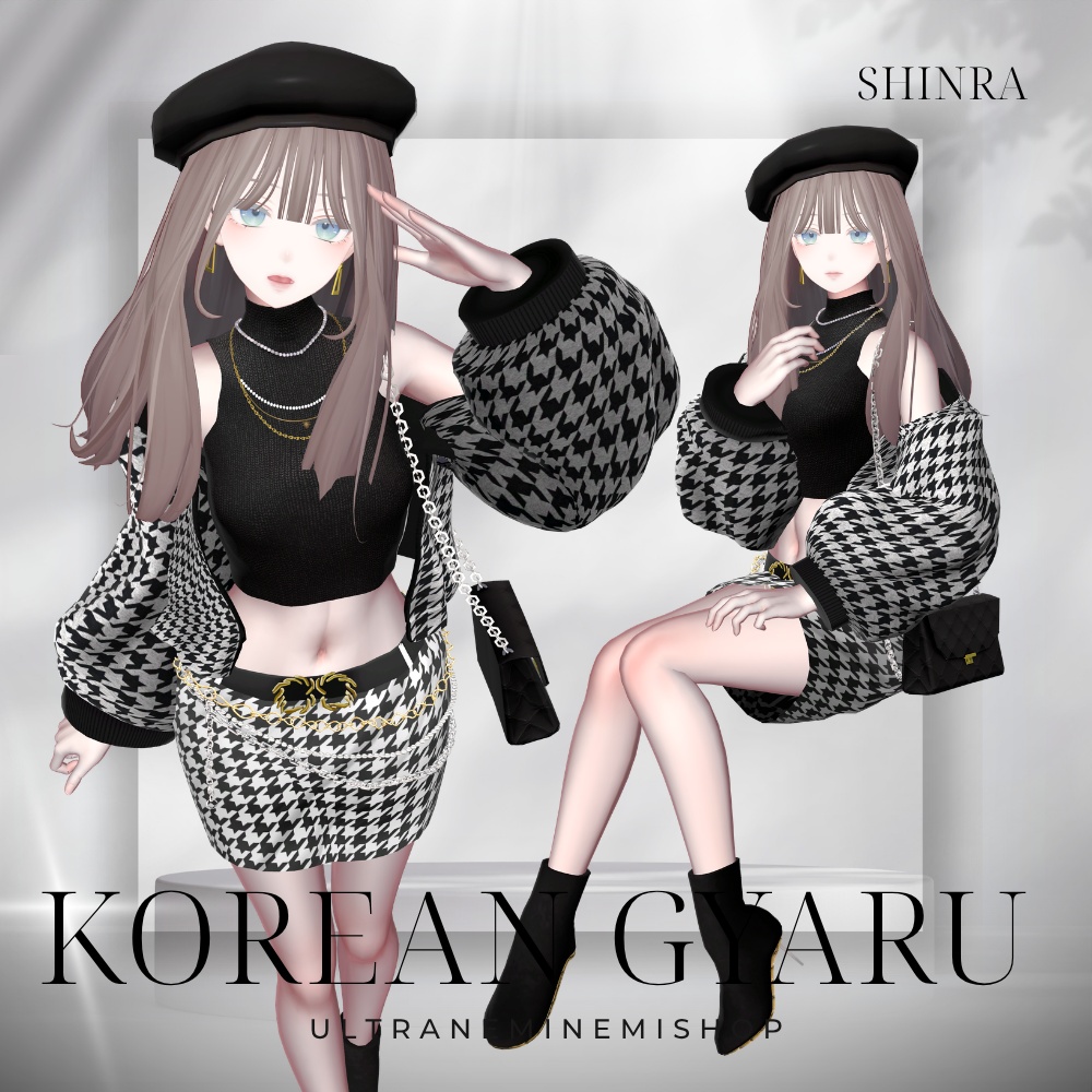 ✨リニューアル✨【13アバター対応】韓国ギャルっぽい服 #UltraNemiNemiShop