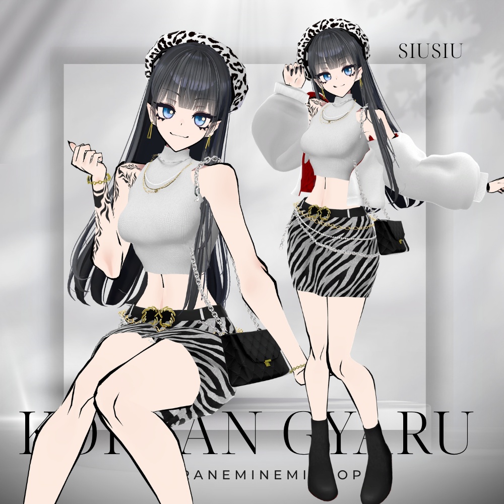 ✨リニューアル✨【13アバター対応】韓国ギャルっぽい服 #UltraNemiNemiShop