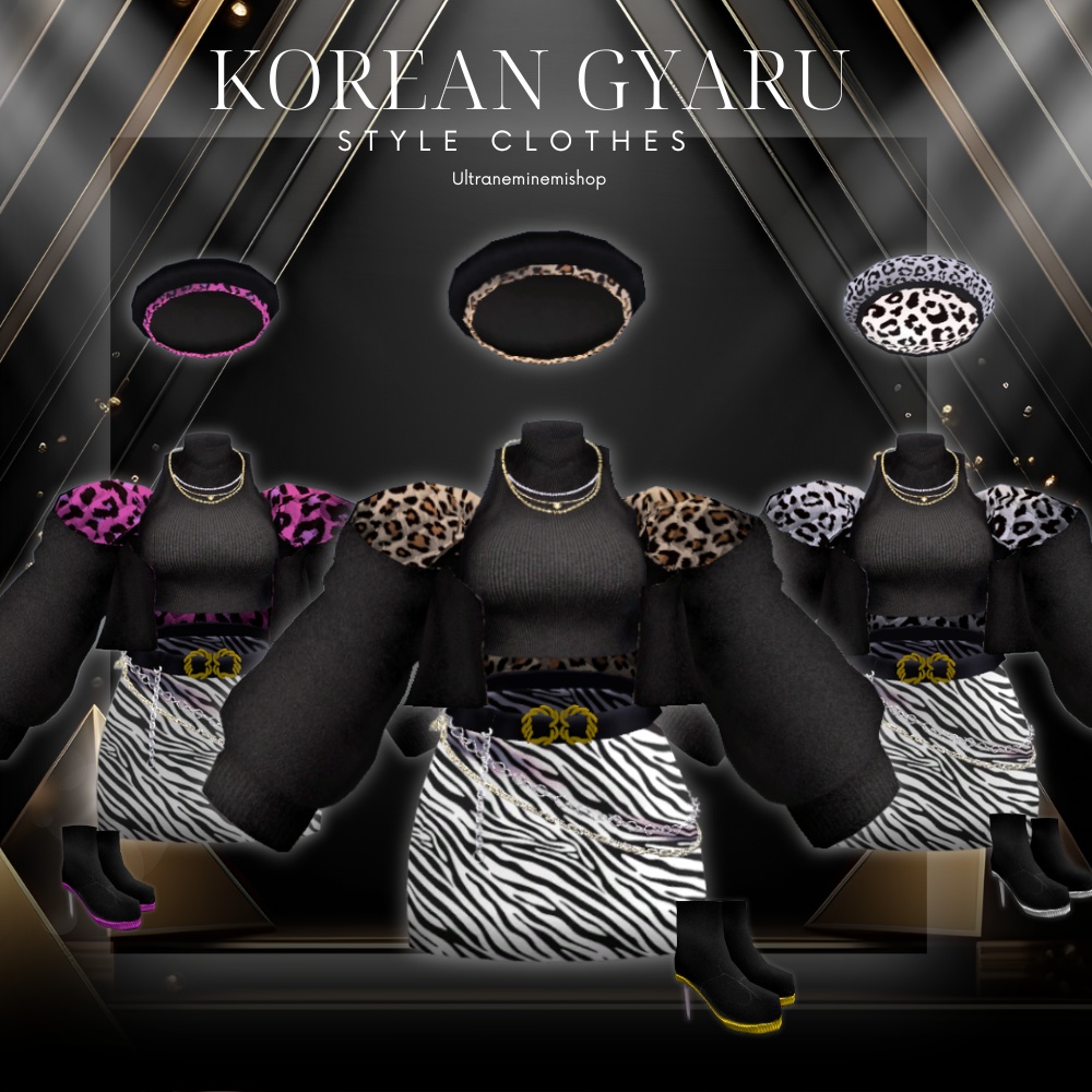 【9アバター対応】韓国ギャルっぽい服 #UltraNemiNemiShop