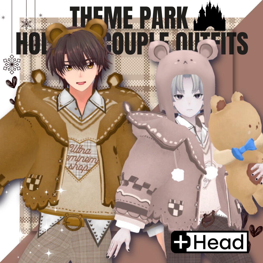 【2アバター対応】男性版🍪テーマパーク🐻ホリデーカップルコーデ#UltraNemiNemiShop