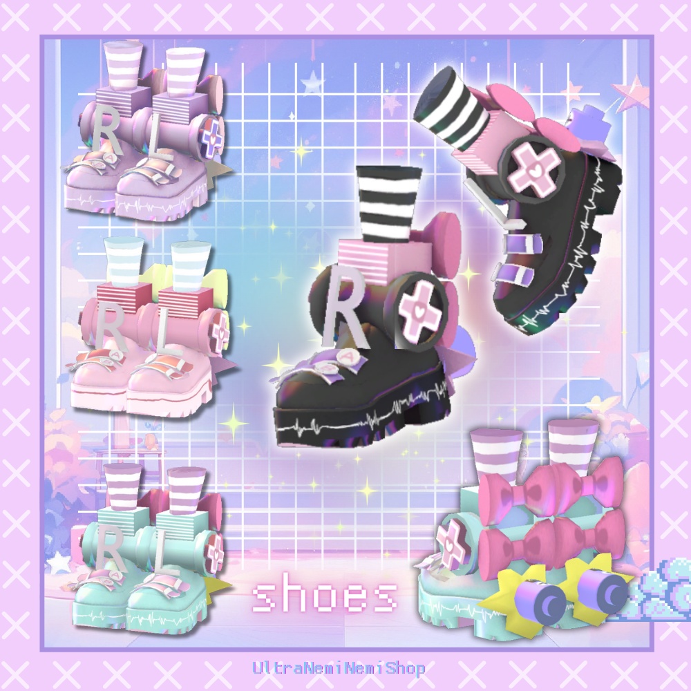 更新しました【11アバター対応】ゆめかわGame💜Over服#UltraNemiNemiShop