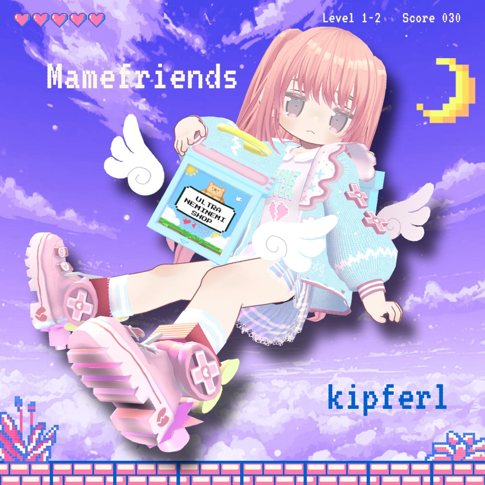 更新しました【11アバター対応】ゆめかわGame💜Over服#UltraNemiNemiShop