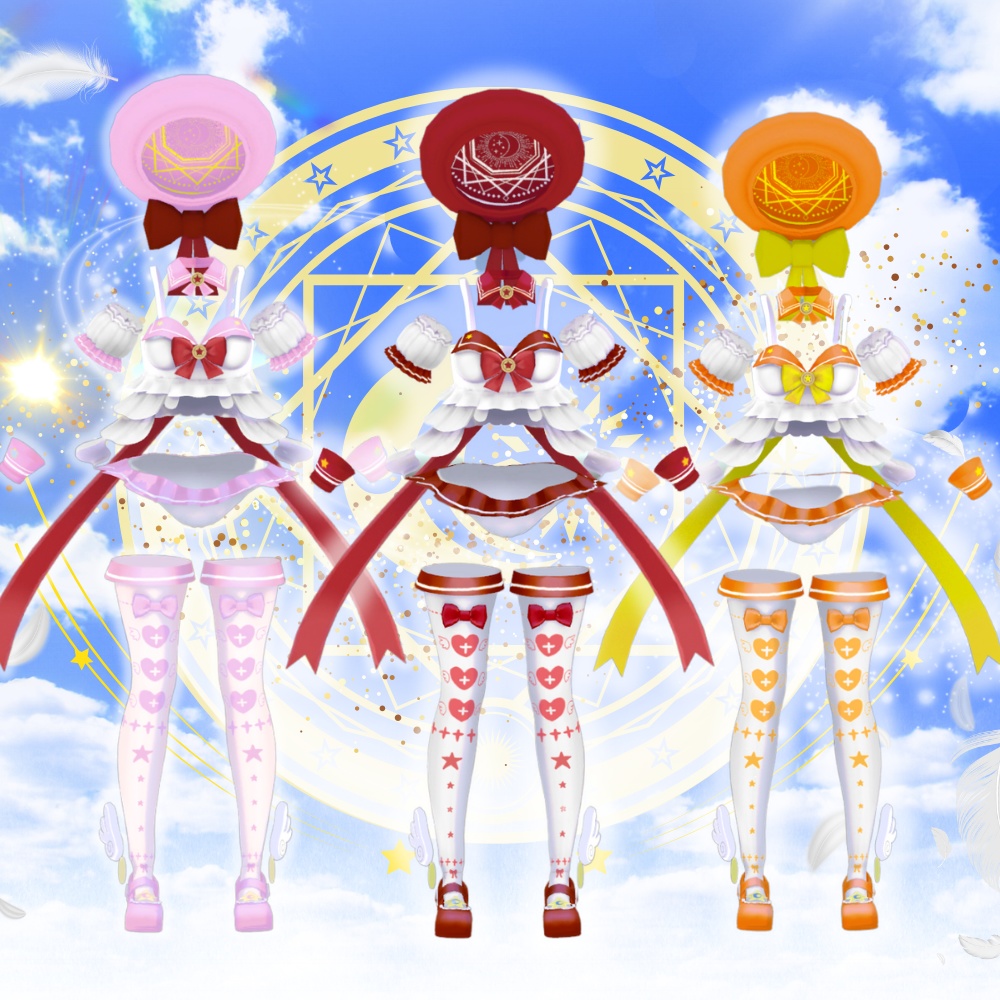 【15アバター対応】それでもまだ少女でいたいの。魔法少女水着服 #UltraNemiNemiShop