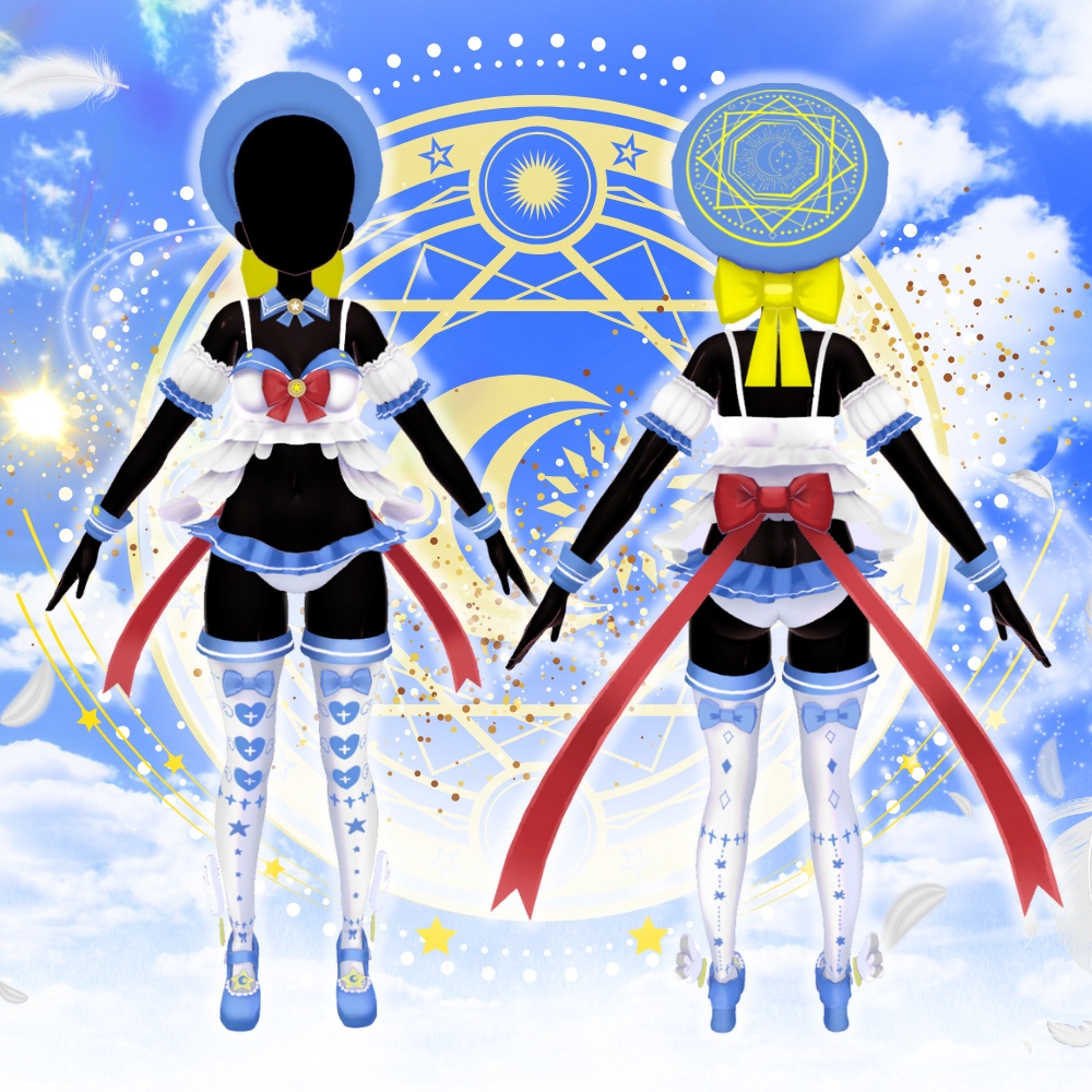 【15アバター対応】それでもまだ少女でいたいの。魔法少女水着服 #UltraNemiNemiShop