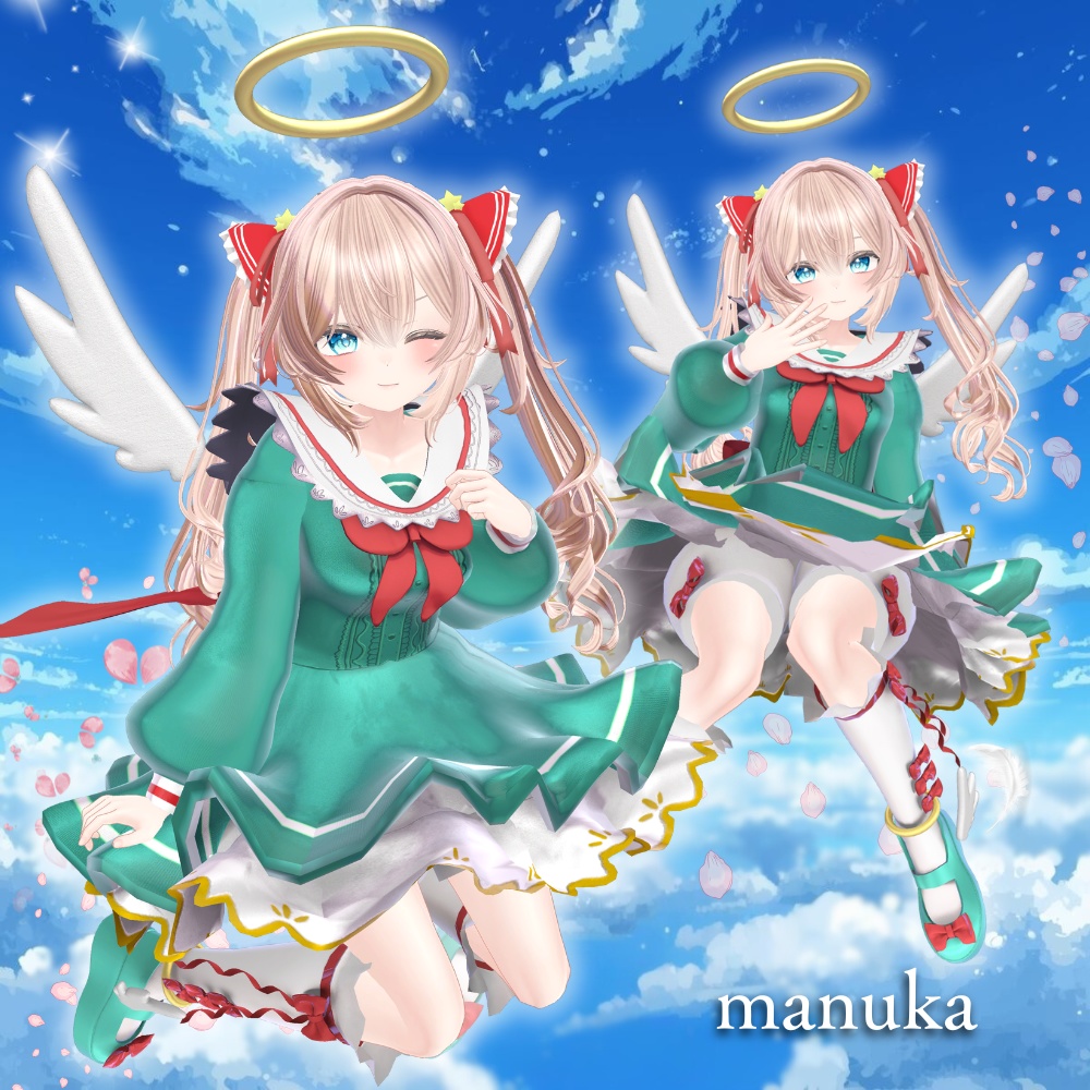 【複数アバター対応】ギャルゲっぽいヘアアクセサリー #UltraNemiNemiShop